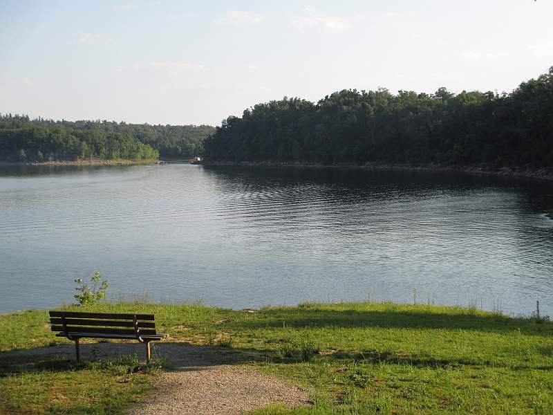 Rough River Lake, Behind the Rough River Dam State Resort Park's Lodge