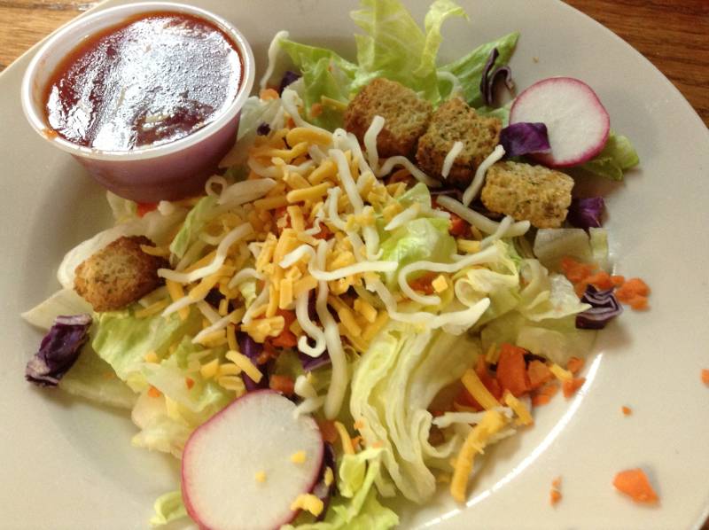 Shady Cliff Salad with French Dressing 