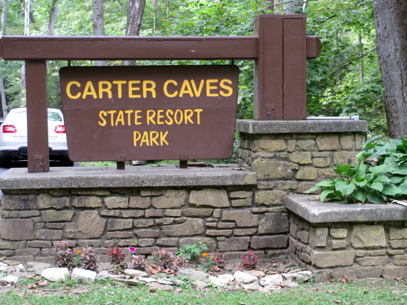 Carter Caves State Resort Park Sign