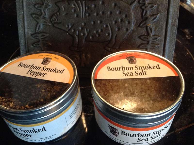 Bourbon Smoked Sea Salt and Pepper from Bourbon Barrel Foods in Louisville, Kentucky