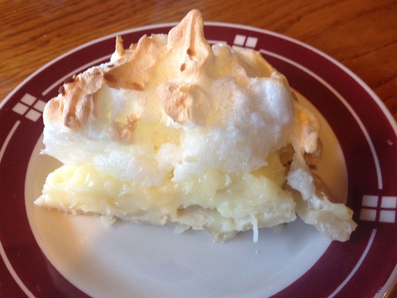Coconut Cream Pie: Shady Cliff Resort Restaurant Ky