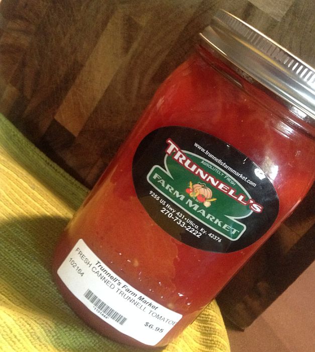Trunnell's Farm Market Fresh Canned Tomatoes 