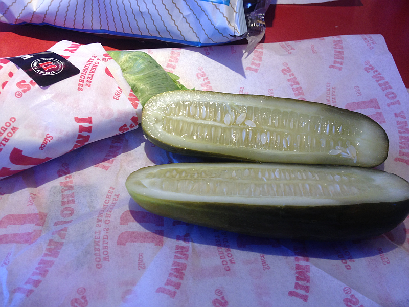 Jimmy John's Unwich and Pickle 