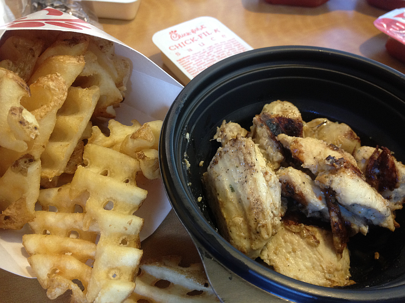 Chick-Fil-A Gluten Free Fries and Gluten Free Grilled Chicken