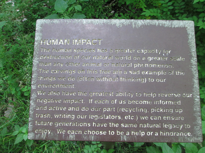  Human Impact Marker at John James Audubon State Park