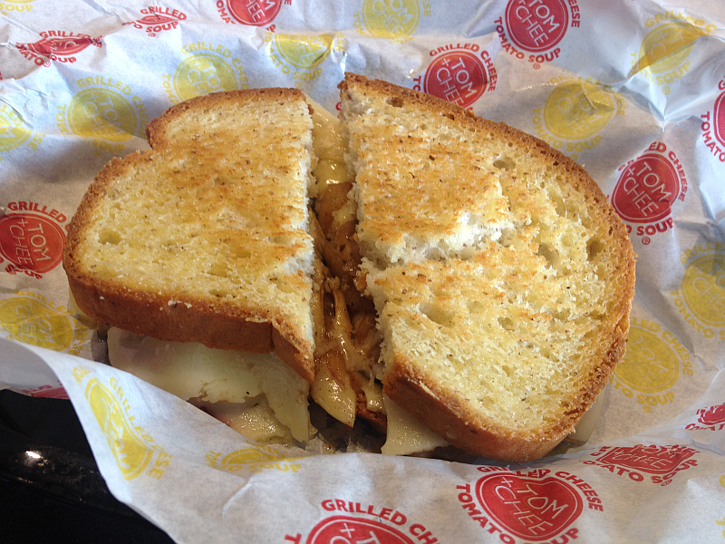 Tom and Chee Grilled Cheese Sandwich on Gluten Free Bread 