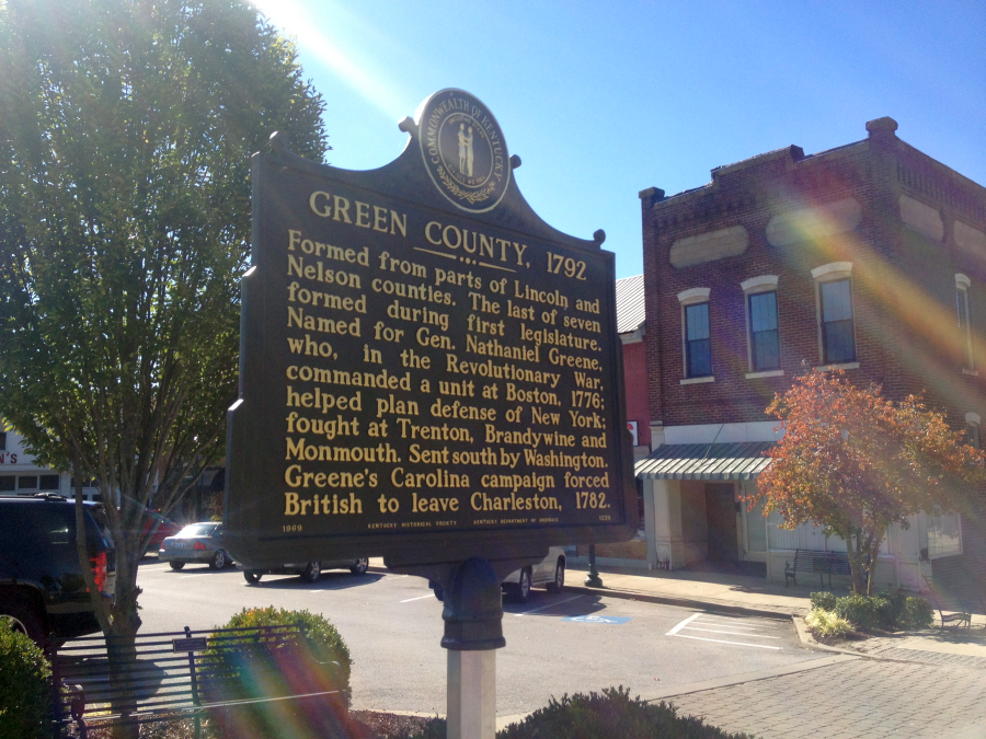 Green County Historic Marker