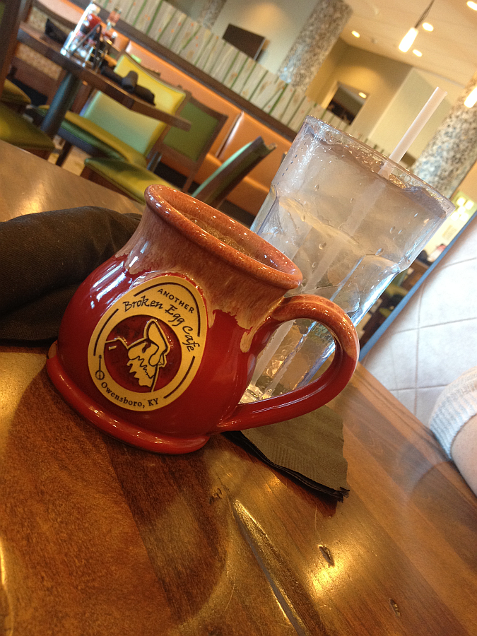 Coffee at Another Broken Egg in Owensboro, Kentucky