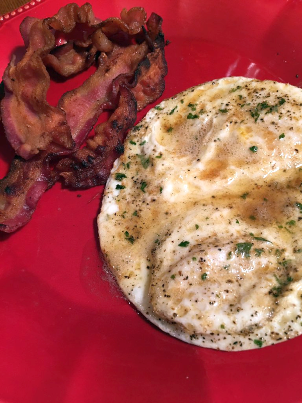 Eggs with Browned Butter and Bacon