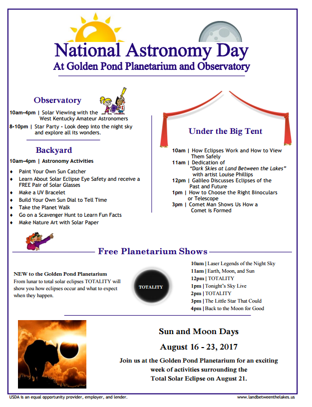 National Astronomy Day at Golden Pond (Land Between the Lakes)