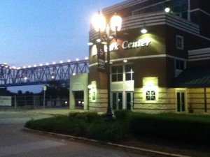 Riverpark Center Owensboro, Kentucky at night