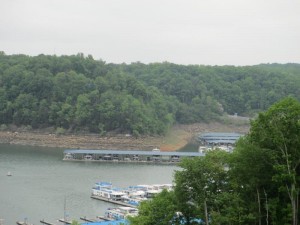 View of Lake Cumberland and Jamestown Marina