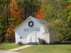 Old Pleasant Grove School House at Panther Creek Park