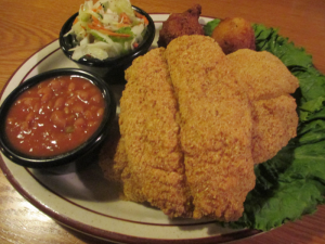 Fried Catfish at The Feed Mill in Morganfield, Kentucky
