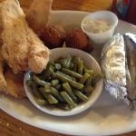 Shady Cliff Restaurant Catfish and Green Beans
