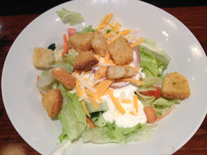LongHorn Steakhouse Salad with Bue Cheese and Croutons