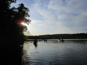 Canoeing on Honker Lake
