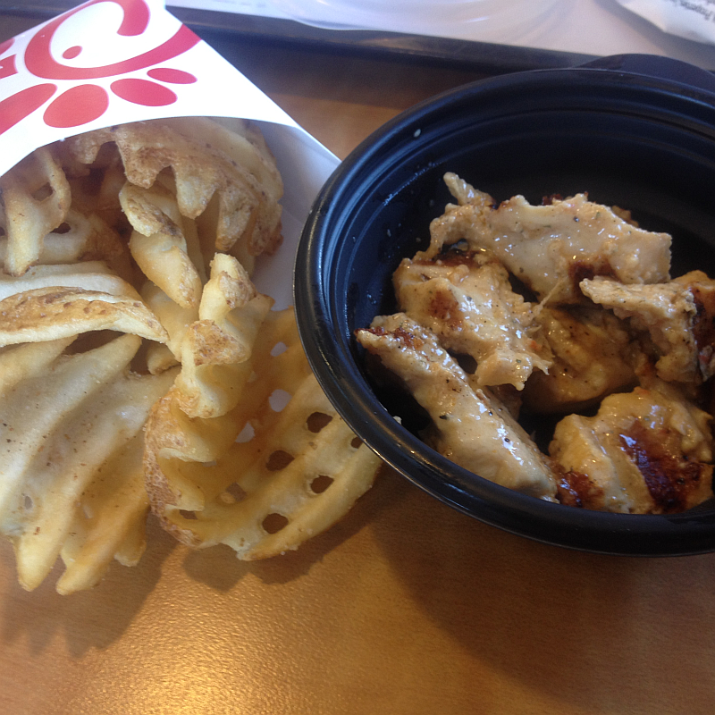Chick Fil A Grilled Chicken and Fries