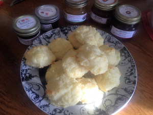 Two Sisters Jams with Gluten Free Biscuits
