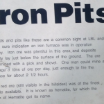Iron Pits Sign